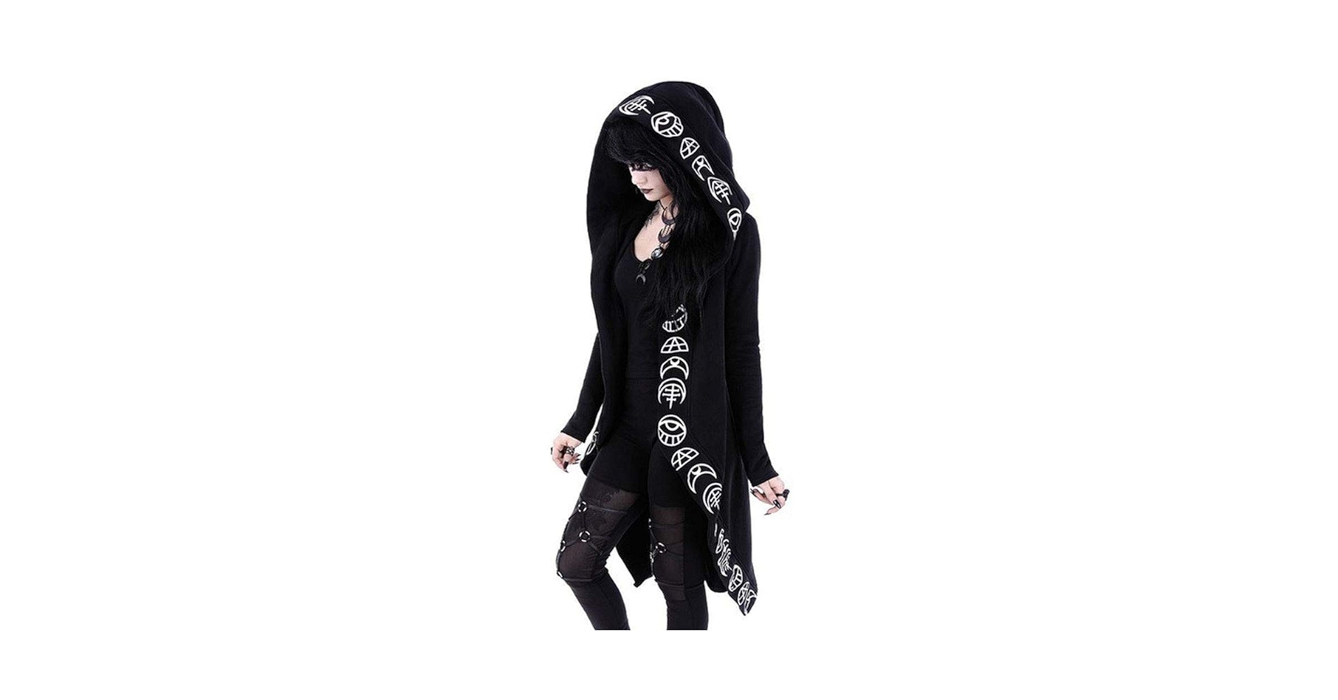 dimmoire Gothic BIGフーディ Cyber Fairy Grunge Hoodie, Fashion Women's Spider Hot