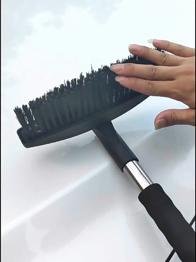 Amazon.co.jp: スノーブラシ車用 雪かきスコップ ゆきかきスコップ