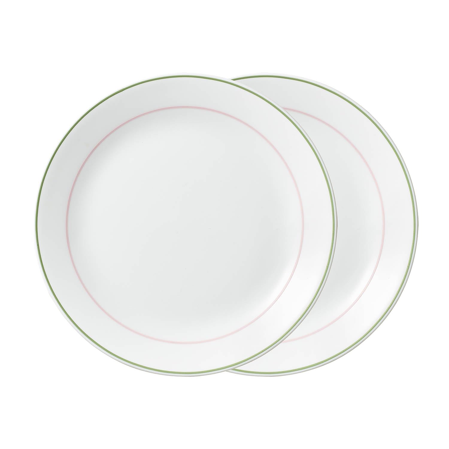 CORELLE Livingware Double Ring Green 26 cm Dinner Plate, Lightweight & Durable, Made of Vitrelle Glass, Microwave & Dishwasher Safe, Elegant Crockery for Dining & Gifting - Set of 2 (B0BR5HRF5X) Amazon Price History, Amazon Price Tracker