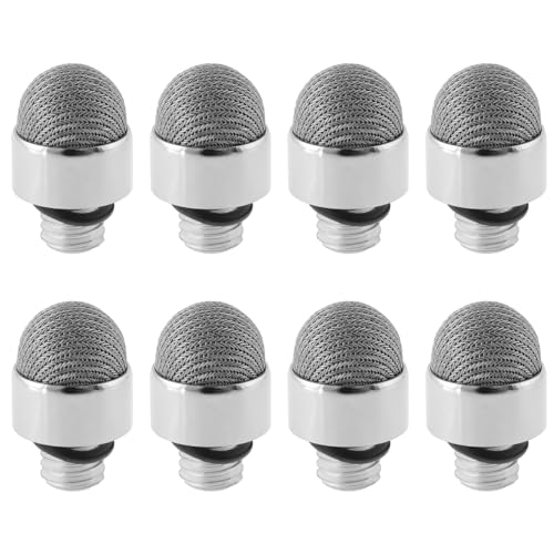 Micro Traders 8 Pieces 7MM Replacement Fiber Tips Slim Stylus Touch Screen Mesh Tips Compatible with StylusHome 7MM Fiber Stylus Pens Thread M5