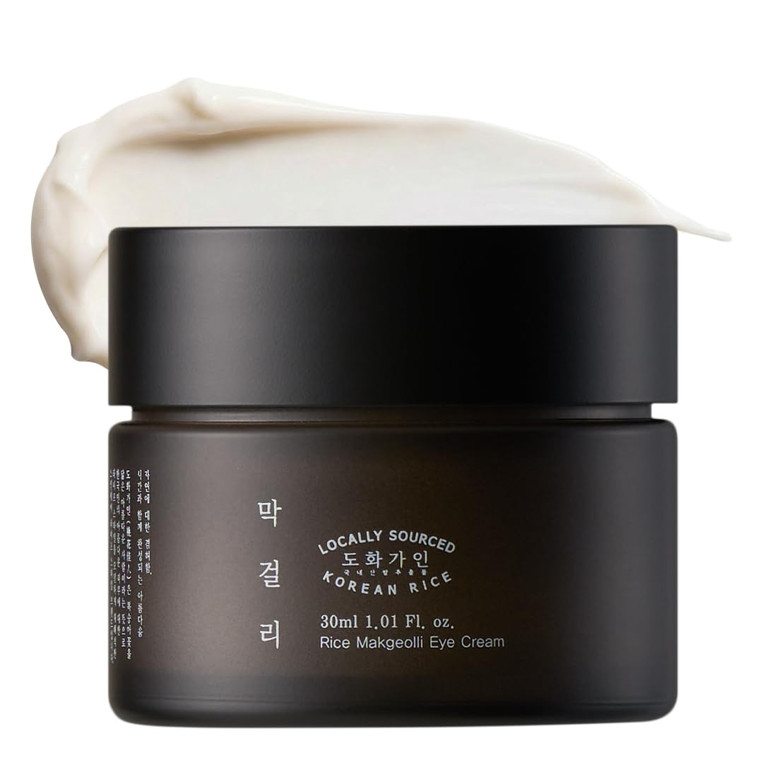 House of Dohwa Rice Makgeolli Eye Cream – Deeply Hydrating & Nourishing – Made with Domestically Sourced Korean Rice – 30 ml (1.01 Fl Oz) – Korean