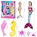 Baljinder Mermaid Dolls with Little Mermaid | Summer Mermaid Dive Bath Toys with Color Change Dolphin & Seahorse | Colorful Mermaid Pool Games for Girls 4-7 | Birthday Party Christmas