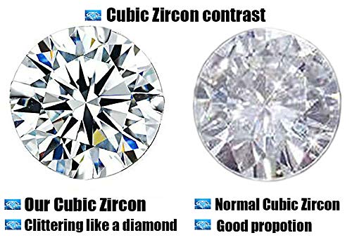 2.40ct Real 925 Sterling Silver 14k gold plated Cubic Zircon Wedding Engagement Princess Tiara Queen Crown 2pc set Love Ring The best gifts for Women3