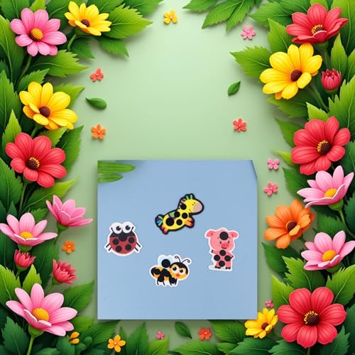 Image of 6Pcs Multicolor Forehead Stick-On Fever Kids Fast Temperature Fever Continuously Fever Temperature Monitoring Stickers Fever Stickers for Children Infants Health