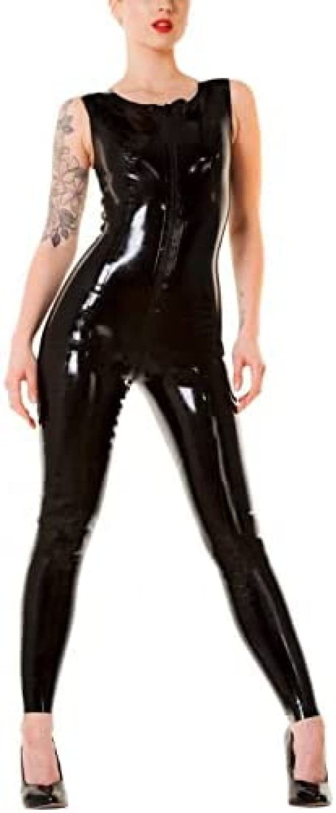 Amazon.co.jp: ネックエントリーラバーラテックスノースリーブラウンド