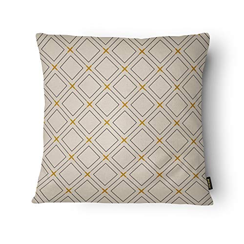 Kit Com 4 Capas Para Almofadas Amarelo 006 Belchior Uniq Amarelo