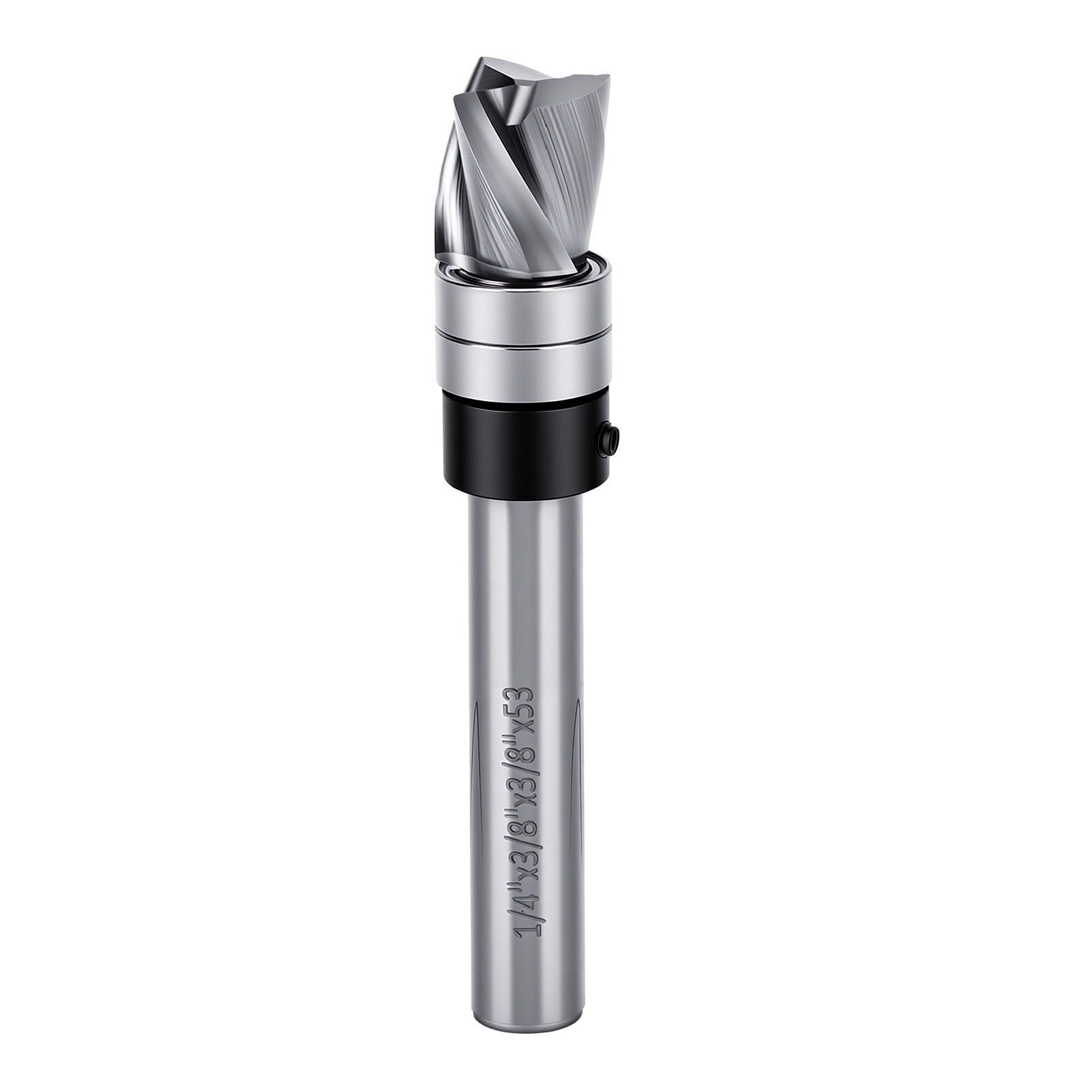 Generic Broca Fresadora de Corte Al Ras con Cojinete Guía para Reducir los Errores de Corte Diámetro de 3/8 pulg. Longitud de de 1/2 pulg. Ideal para Metales No Ferrosos
