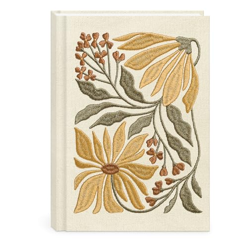 Diario bordado de girasol Lady Jayne (80907), cuaderno de tela ideal para regalar a escritoras