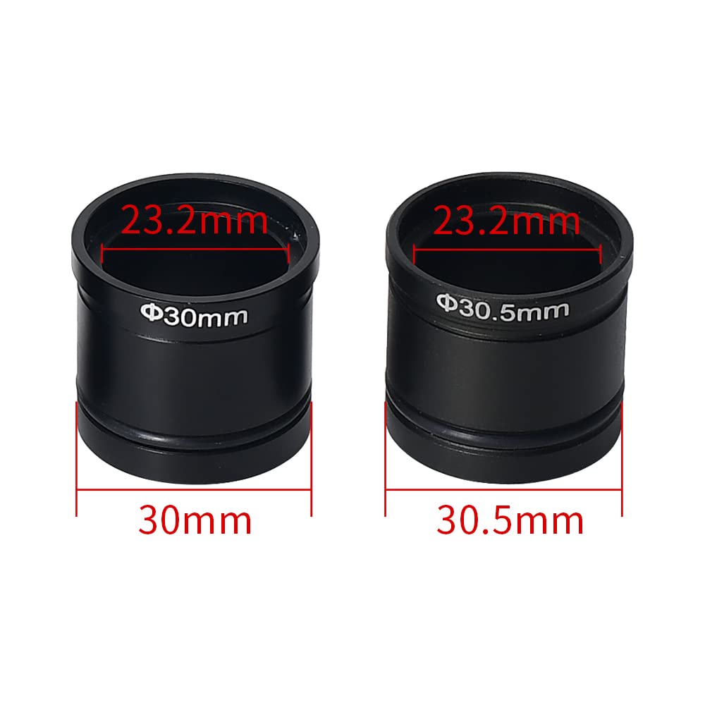Aramox Adapter Kamery Mikroskopowej 5 MP, Cyfrowy Okular CMOS z Adapterem Okularowym 0,5X, USB 2.0 Typu C, 2592 X 1944 Przy 30 Kl./s, Przechwytywanie Obrazu dla Użytkowników Stereoskopowego Mikroskopu