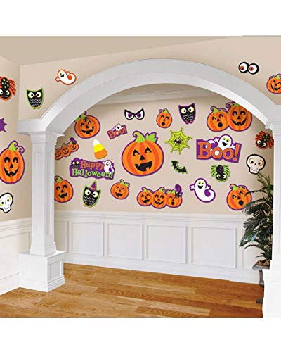 amscan Halloween Cute Characters Cutouts, Multicolor