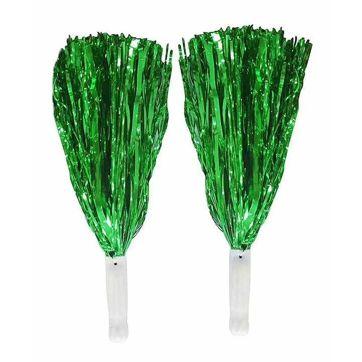 Selibration Green Color Pom Poms For Sports Day Annual Dance Function Cheerleading Pompom Celebration Birthday Event Party Props