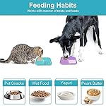 2PCS Licking Mat for Dogs with Suction Cups, Premium Lick Pad for Anxiety Relief, Slow Feeder Dog Bowls, Perfect for Bathing, Grooming and Training - Image 5
