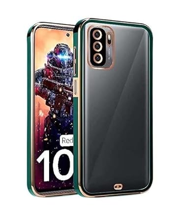 A3sprime Back Case Cover for Redmi Note 10T 5G [Shockproof Transparent Soft TPU Bumper Protection Back Cover] Color - Green