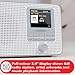 LEMEGA IR1 Portable WiFi Internet Radio, FM Digital Radio, Bluetooth, Dual Alarms Clock,Sleep Snooze Timer,40 Presets,Headphone-Output, Colour Display,Batteries or Mains Powered – Grey Finish