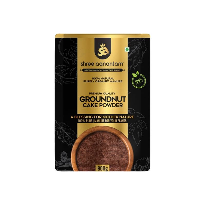 Shree Aanantam Natural & Organic Groundnut/Peanut Oil Cake Fartilizer for Plants - 900gr (Pack of 2) (B08NZGYRP7) Amazon Price History, Amazon Price Tracker
