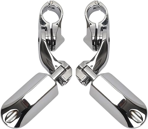 Miniatura 2 de HIMIKI - Pinzas de pie para motocicleta con barra de choque ajustable compatibles con Softail Sportster Electra Road Glide Road King Street Glide