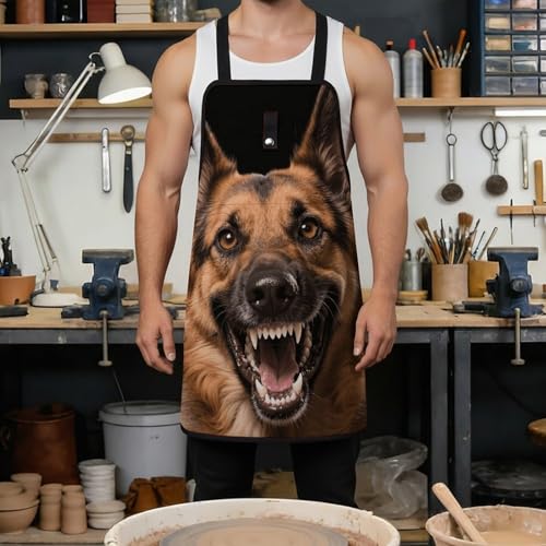 Delantal de trabajo impermeable con 8 bolsillos para hombres y mujeres miniatura 4