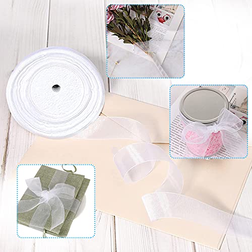 Nastro Organza Bianco Nastro di Chiffon 4cm*45m