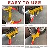 Wheel Clamp Lock, Heavy Duty Car Wheel Lock Fits 7-11" Width Tyres, Car Security Anti Theft for Cars, Vans, Caravans, Boats, Trailers, Motorhome, 2 Keys #5