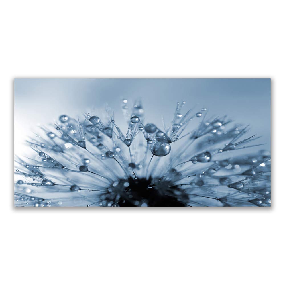 Impression sur Verre Acrylique floral pour salon, grand tableau moderne 120x60cm avec 4 crochets