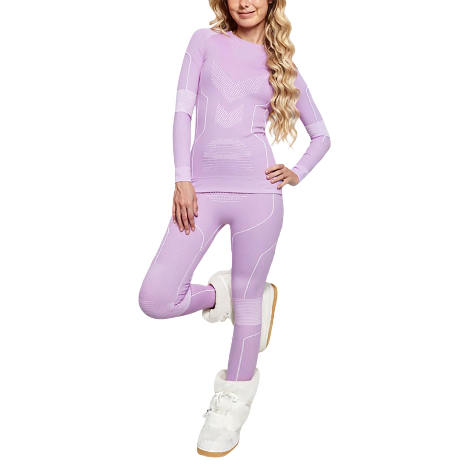 Frauen Thermo Baselayer Hose Winter Skifahren Outdoor Aktivitäten Sport Kälte Feuchtigkeitsableitend Bequeme Passform