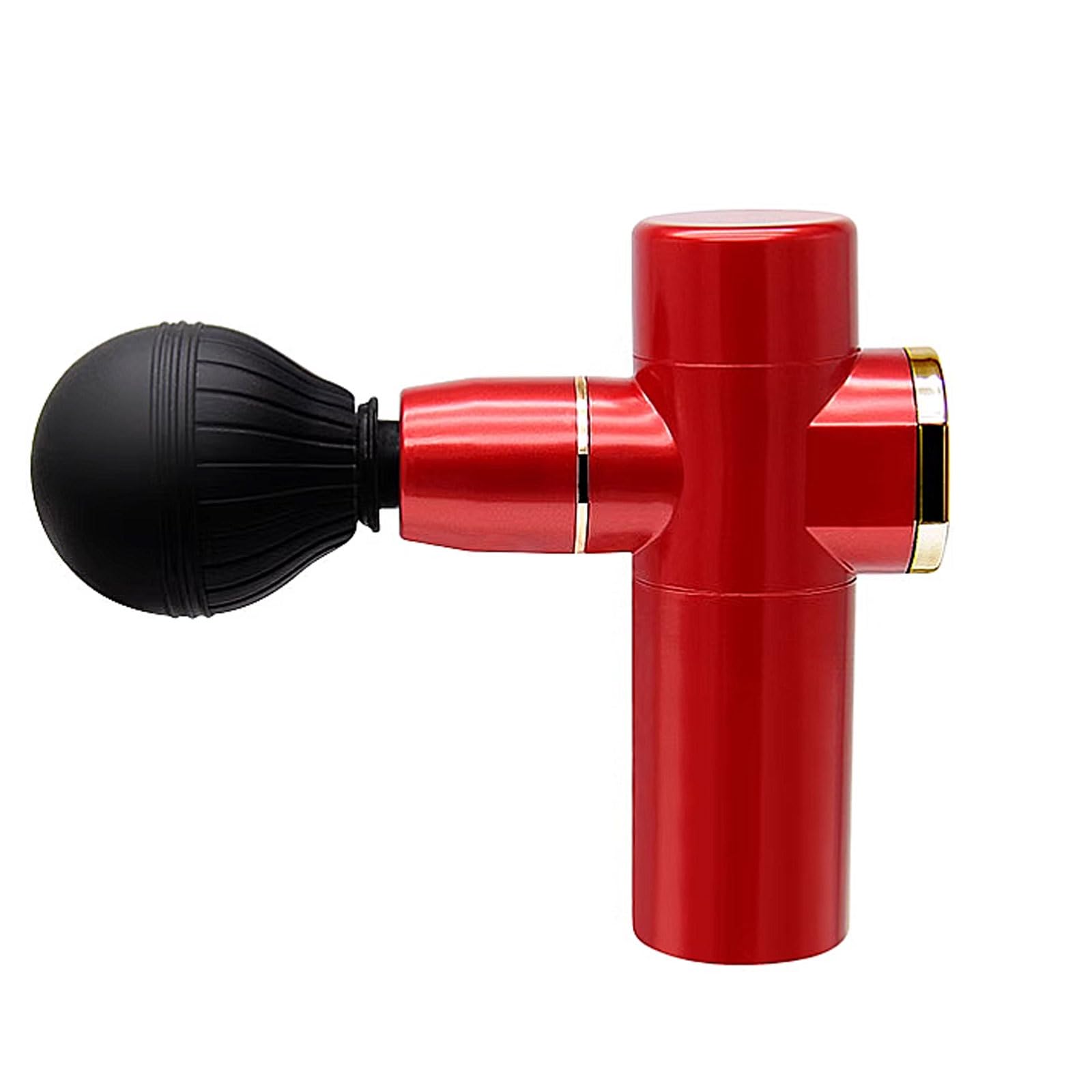 Cichy plastikowy pistolet do masażu z 4 prędkościami, cichy, kieszonkowy pistolet do masażu tkanek głębokich do ciała, nóg, ramion, pleców, perkusyjny, kompaktowy (rot)