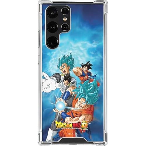 Skinit Clear Case Compatible with Samsung Galaxy S23 Ultra - Officially Licensed Dragon Ball Super Goku Vegeta Super Ball Design
