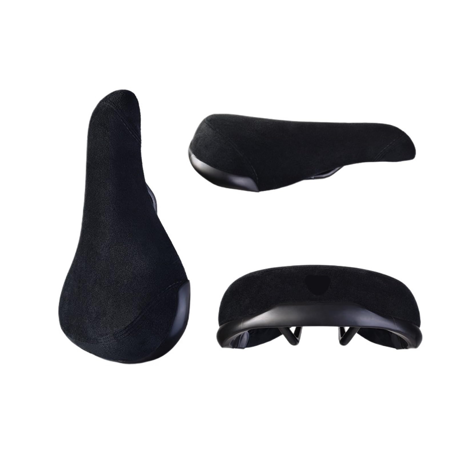 Stunt Wheelie Bicycle Seat Black Flannelette For BMX Cycle Bike Accessories(5005Pnk)