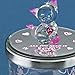 Glass Baron Trinket Jar, All You Need is Love & a Cat – Charming Decorative Candy & Trinket Jar with Lid, Airbrush Colored Glass & Austrian Crystal Accents, 4.25 inches Tall x 3 inches Across