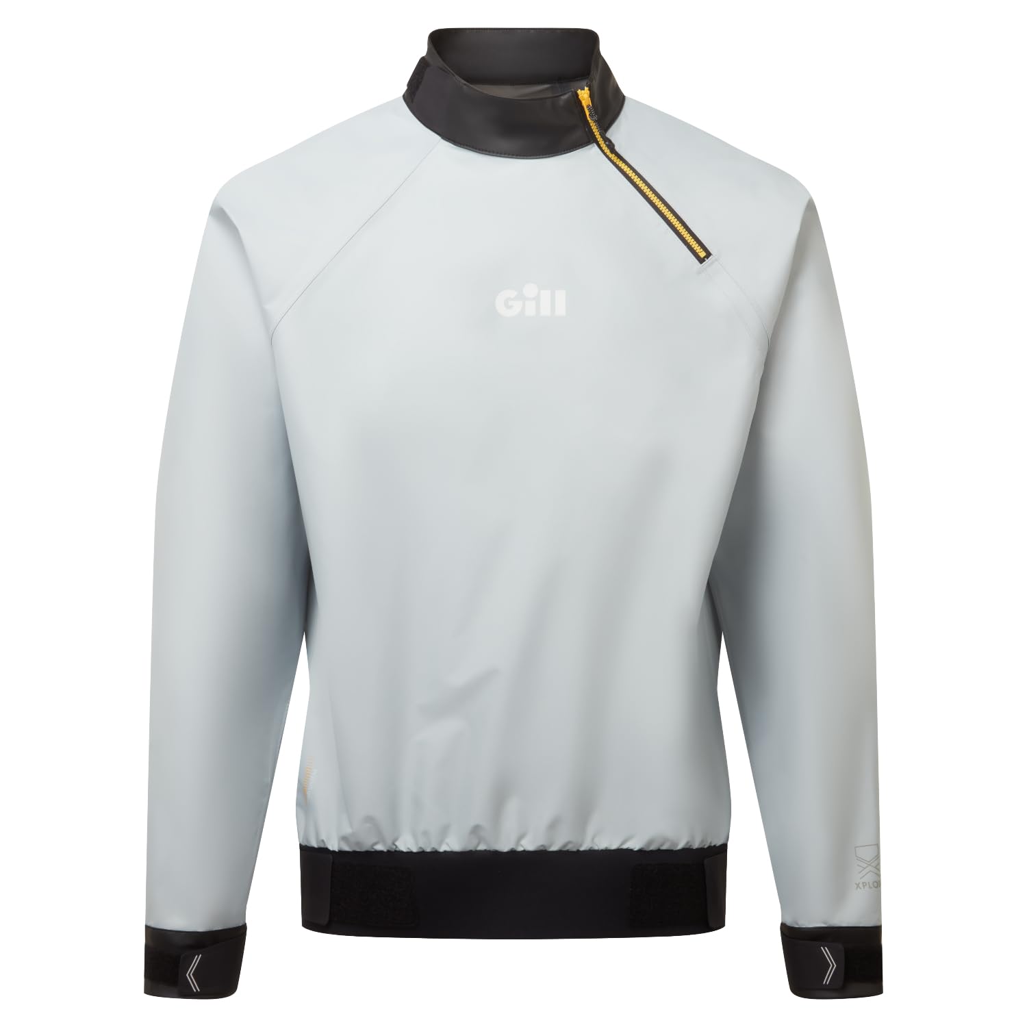Gill Verso Lite Smock - Fully Taped, Waterproof & Breathable for Watersports, Sailing, Dinghy, Canoeing, Kayaking (Light Grey/Goldfusion, XL)