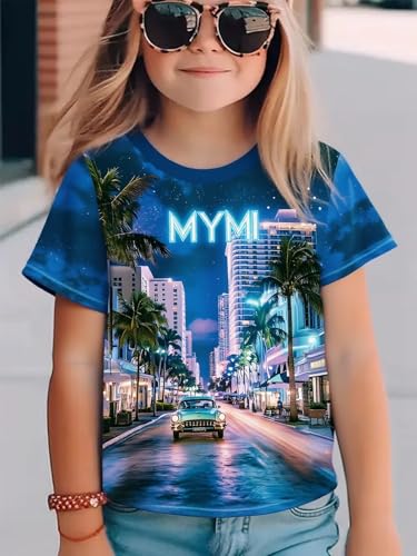 Image of Frogwill Boys Girls Shirts 3D Graphic T-Shirt Neon Clothes Short Sleeve Animal Print Tee 5-13 Years