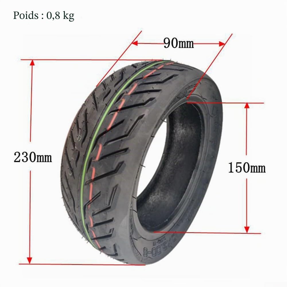 Pneu sans chambre à air épais de 10 pouces 10x3.00-6 pour scooter électrique UTV ATV Équilibre