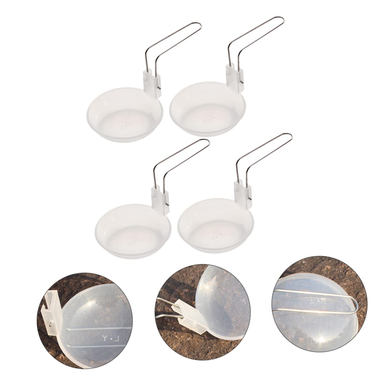 Ciieeo Outdoor Cooking Ladle Spoon Plastic Soup Ladle Portable Folding Spoon Essential Kitchen Tool for Camping