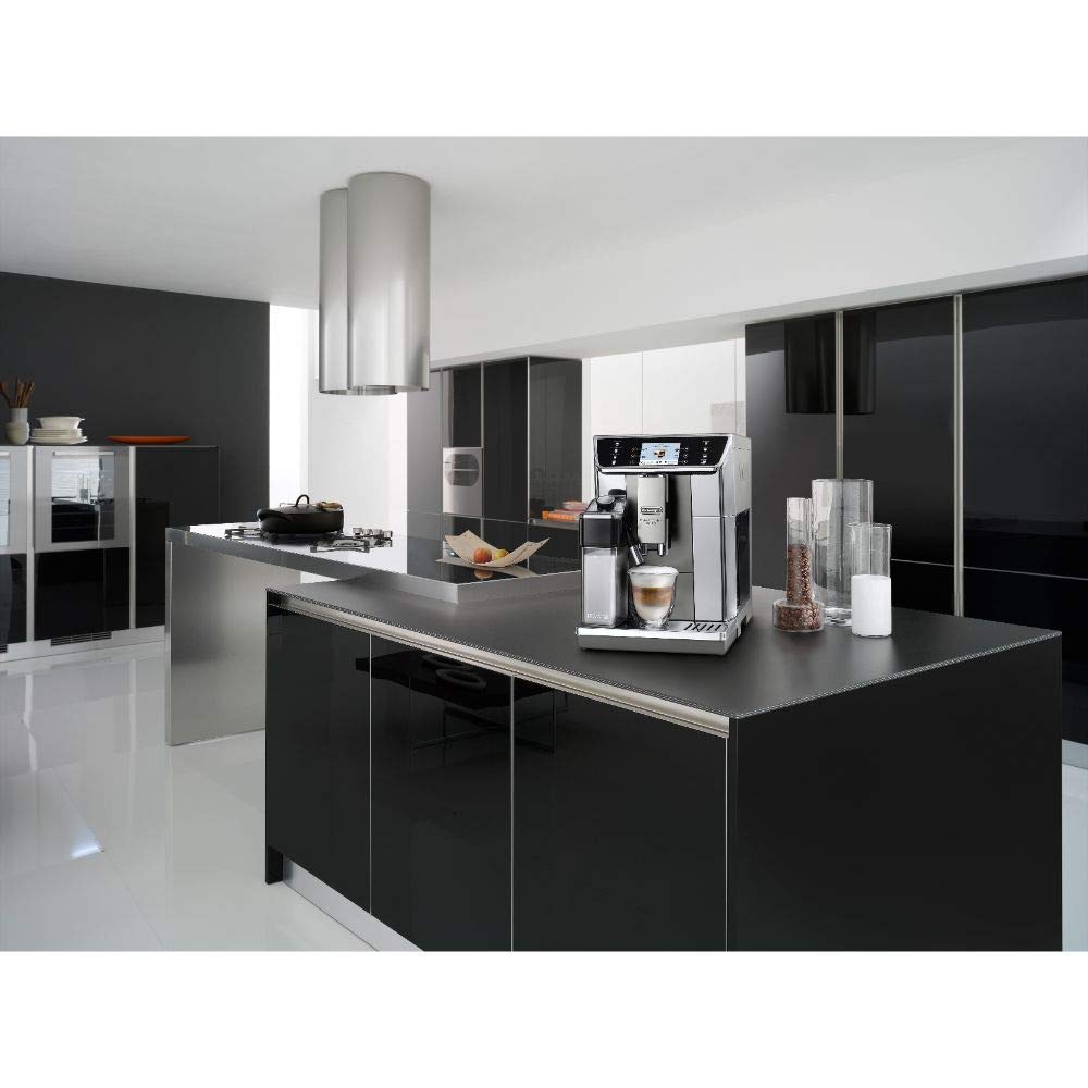 De Longhi Primadonna Elite Ecam 656.55.Ms, Macchina Per Caffè Espresso Automatica (Display A Colori Tft Da 3.5 Pollici, Sistema Montalatte Integrato, Frontale In Acciaio Inossidabile) Argento