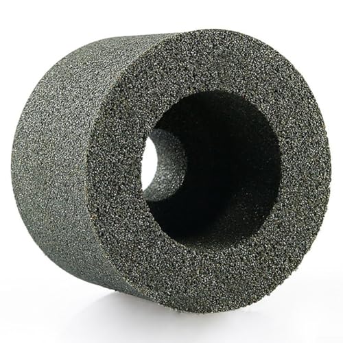 babominimer Muela abrasiva de piedra de carburo de silicio de esmeril grano 60 para amoladora angular tipo 100, disco de pulido abrasivo con rosca de cobre, accesorio de herramienta giratoria duradera