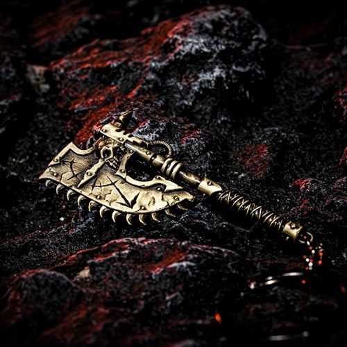 Image of Starforged Warhammer 40000 Thunderhammer & Thunderhead KeyChain Space Marines Astartes WH40 Jewelry