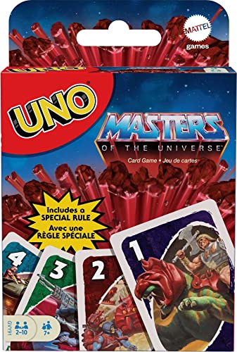 Mattel Games Juego de Cartas UNO Másters del Universo, Juego de