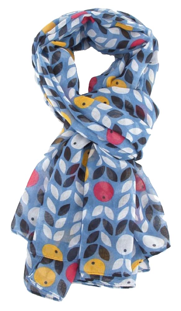 The Olive House Women's Green The Olive House® Berries Floral Design Scarf