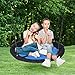 SUPER DEAL 40 Inch Saucer Tree Swing Set for Kids Adults 800lb Weight Capacity Waterproof Round Flying Swing Seat with Adjustable Hanging Ropes for Outdoor Playground, Backyard Blue