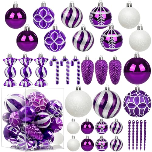 Miaikoe Weihnachtsbaum hängende Ornamente 36 Stück Multi-Size...