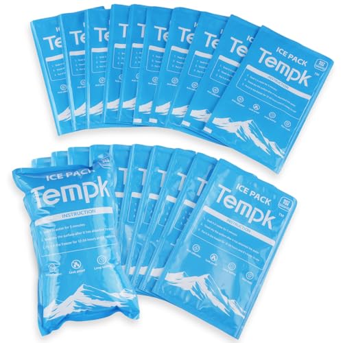 Dry Ice Packs for Shipping FDA Registered Non-Stick for Food Ice Bag Double-Sided Absorption Long Lasting Shipping Cold Packs for Coolers Lunch Bags F