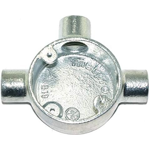 20mm Tee Conduit Box | 20mm Metal Conduit Boxes/Bend/Elbow/Tee | Multi Option Listing Cover