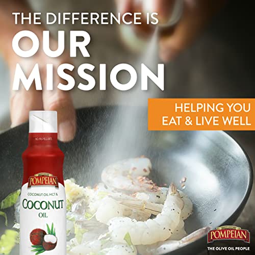 Pompeian Coconut Oil NonStick Cooking Spray, Subtle Coconut Flavor