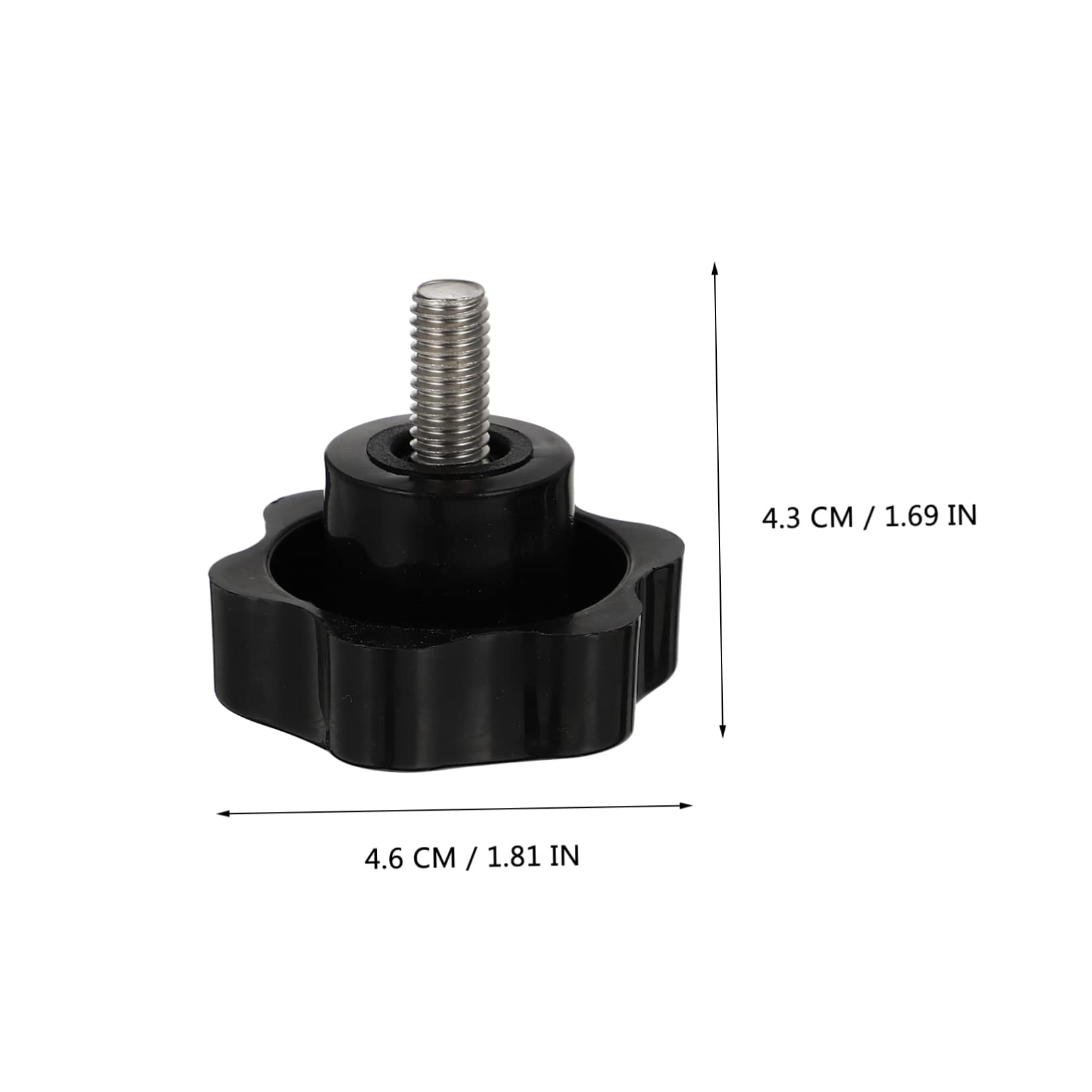 OUNONA 4pcs Clamping Screw Knob Clamping Hex Nuts Handle Knobs Clamping Knobs Star Knob Apparatus Knobs Sufficient Quantity Knobs Thread Head Clamping Knob 304 Stainless Steel