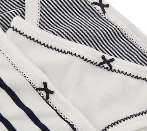 Petit Bateau Girls' Pinstriped Cotton Knickers PANTIES - 3-Pack SIZES 2-14 YEARS3