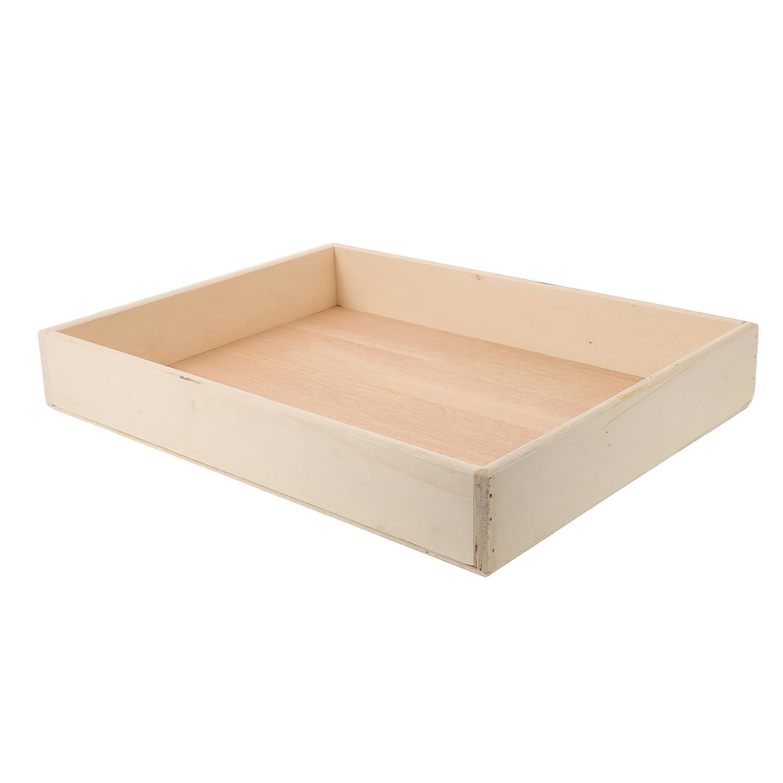 Tofficu Bandeja de Madera para Jardín Zen 40x30x6 Cm Bandeja Decorativa para Meditación y Manualidades para Accesorios Zen y Almacenamiento Creativo