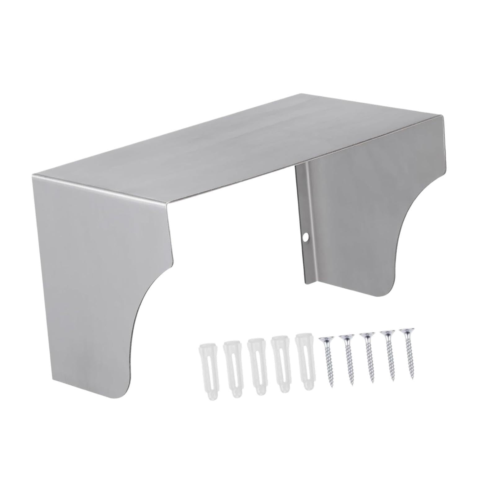 outdoor outlet waterproof cover guard switch protector wall socket protector 30.5cmx12cm|silver|stainless steel|home & garden