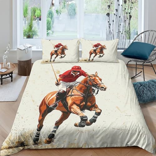 Housse de couette légère confort cocon parure lit double imprimée pour ados - 4