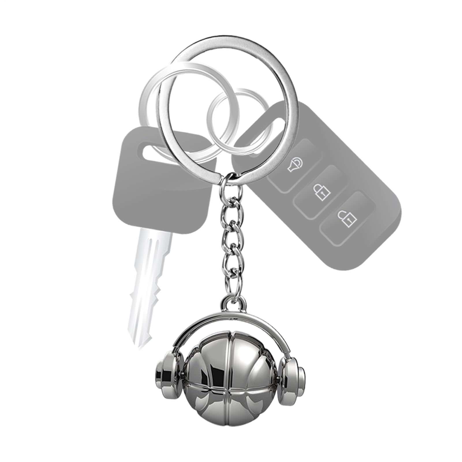 Porte-clés basket-ball durable mini breloque pour sac et casque - 8