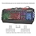 Rii RK900+ Teclado con sensibilidad mecánica Completo,Combo de Teclado y ratón con...